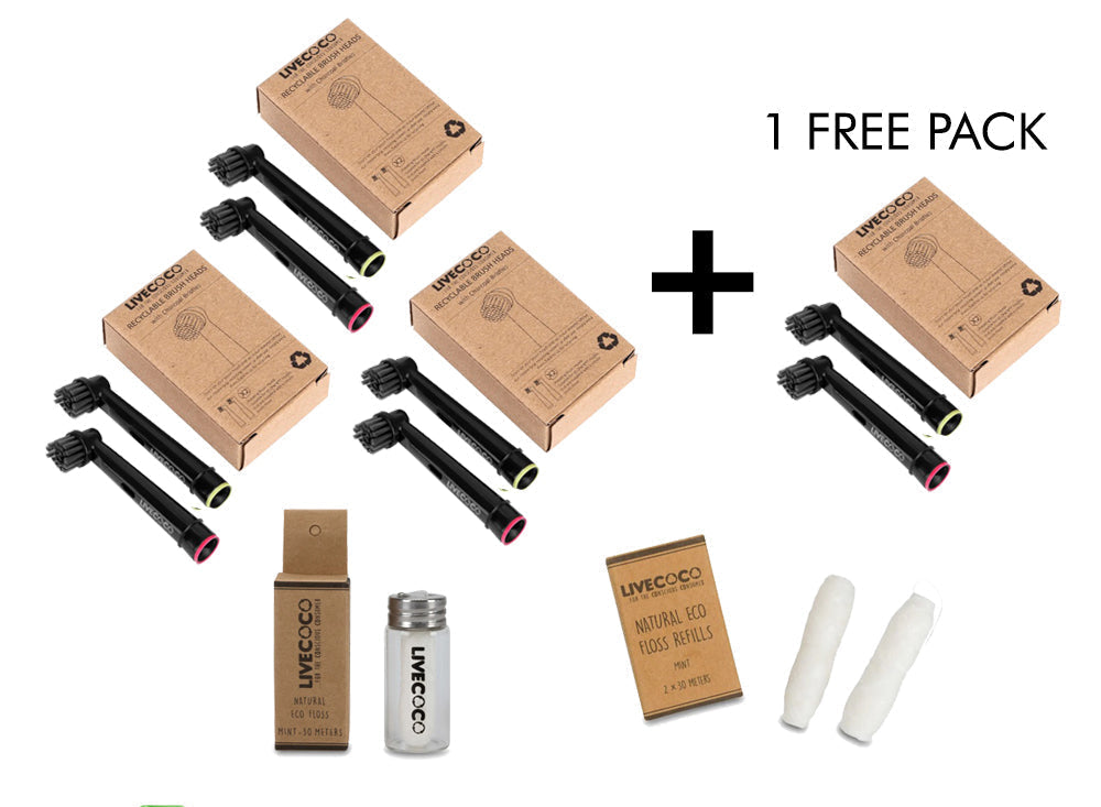Sustainable Toothbrush Heads + Eco-Floss + FREE GIFTS Today-0