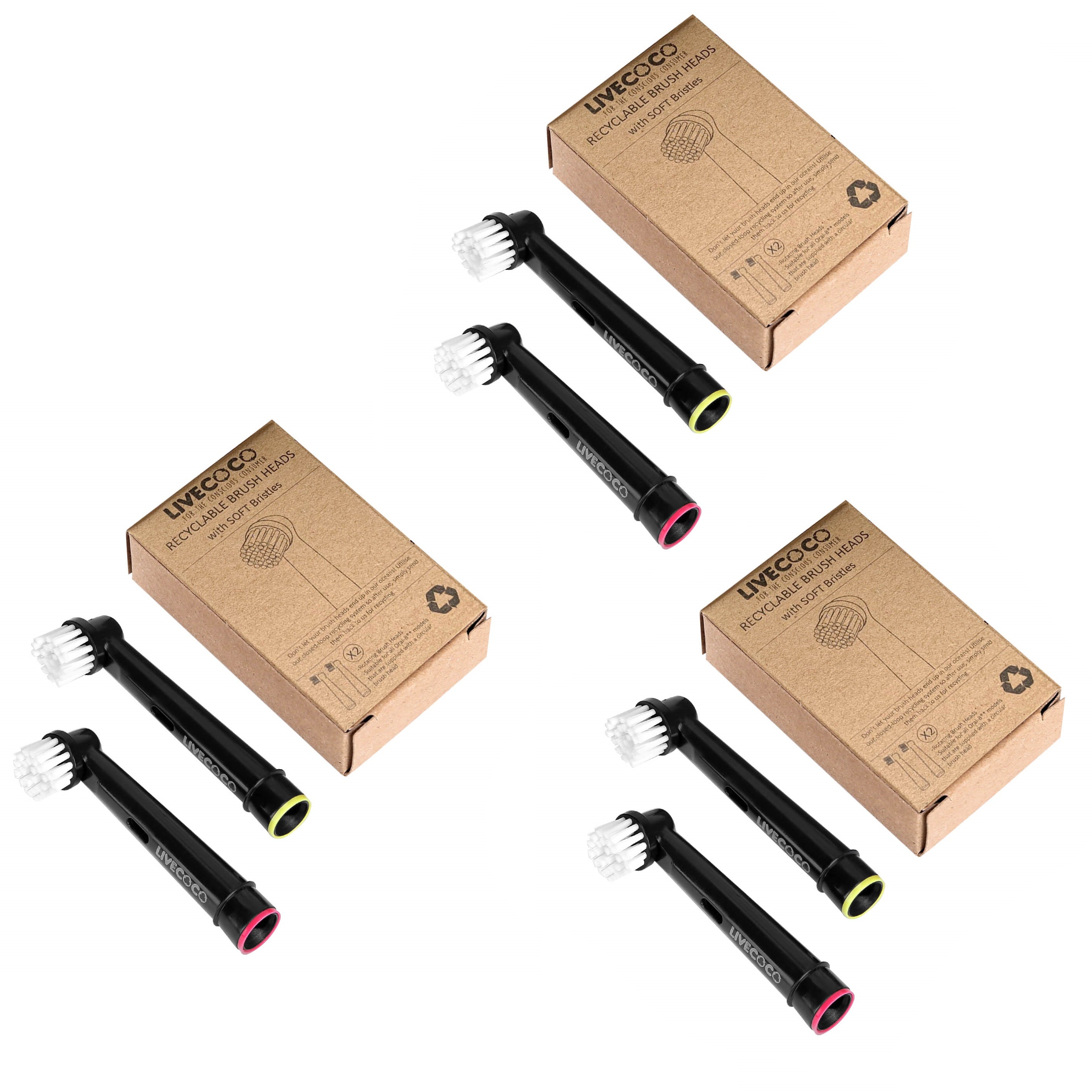 LiveCoco™ Sustainable Brush Heads – Oral-B & Sonicare Compatible-2